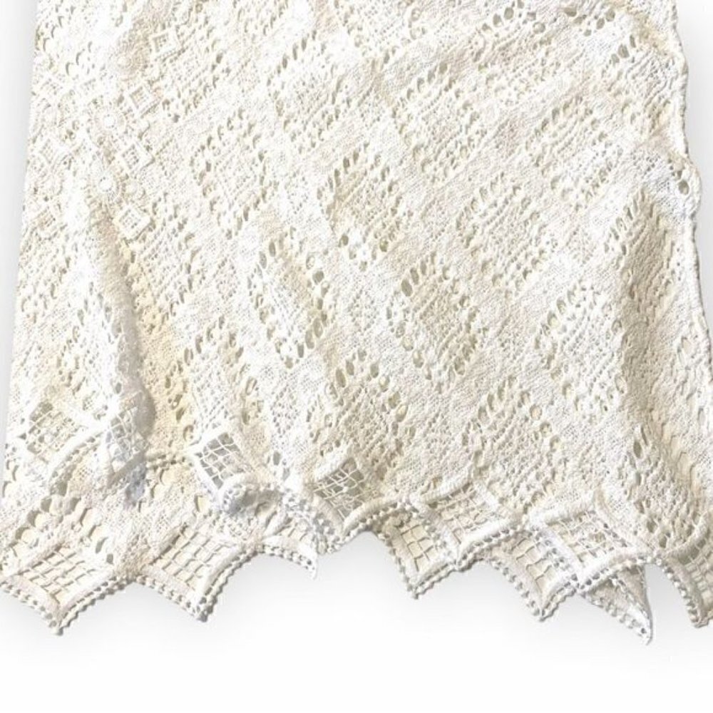 Temptation Positano White Crochet Corona Kaftan top, New without tag, Size xS - Picture 8 of 12